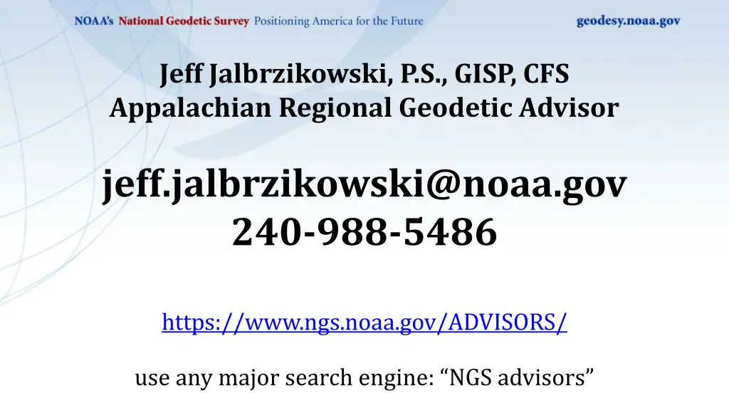 jeff jalbrzikowski p s gisp cfs appalachian