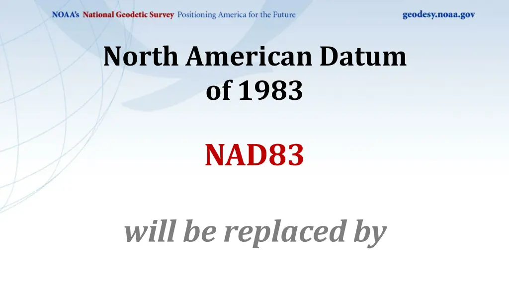 north american datum of 1983