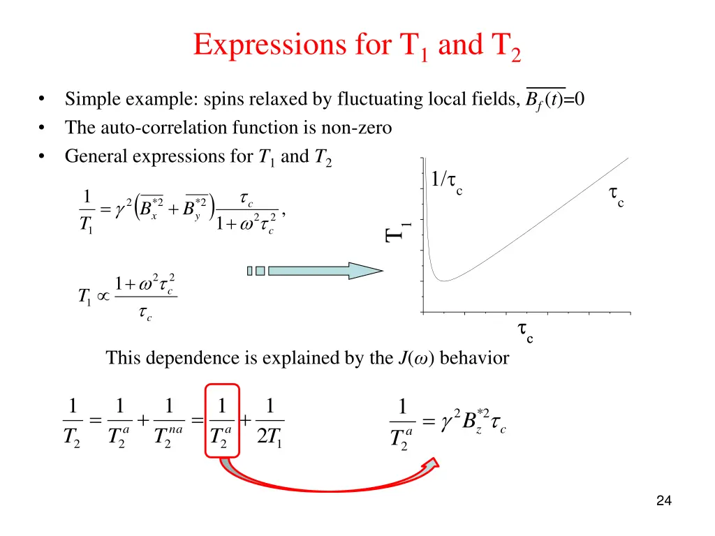 expressions for t 1 and t 2