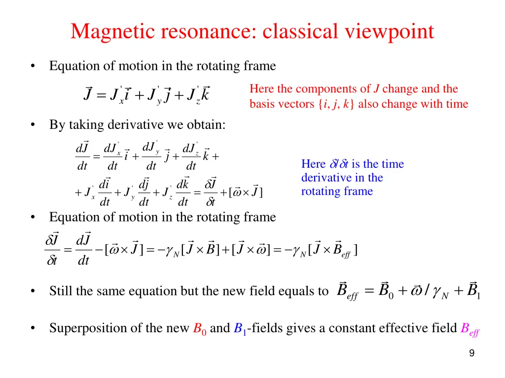 magnetic resonance classical viewpoint 3