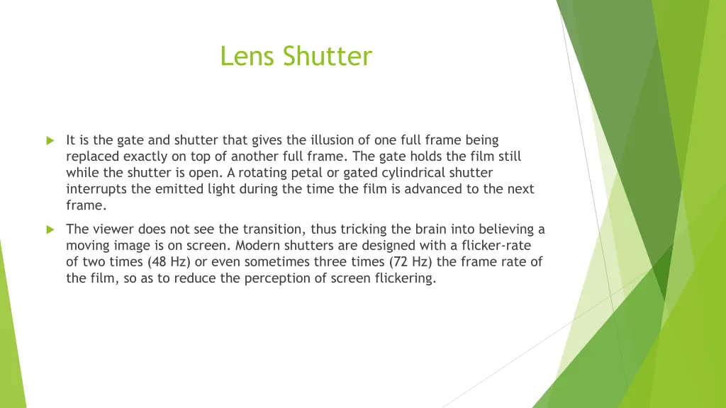 lens shutter