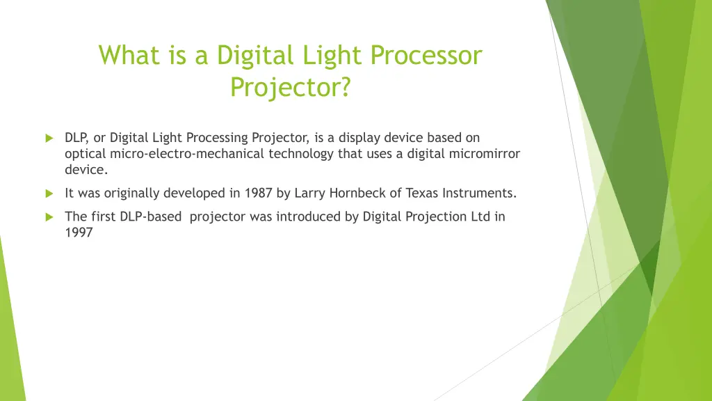 what is a digital light processor projector