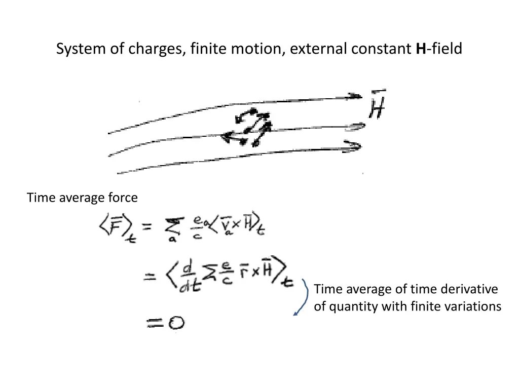 system of charges finite motion external constant