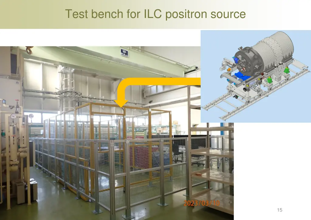 test bench for ilc positron source