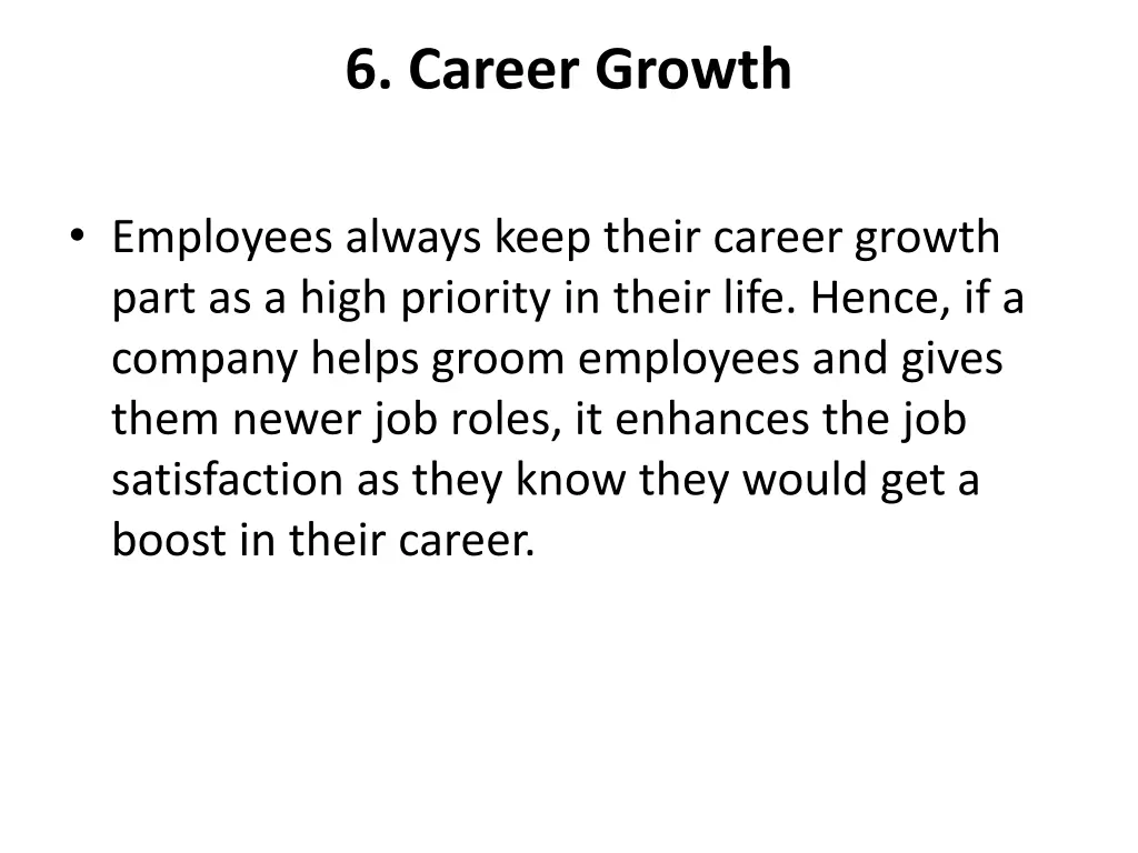 6 career growth