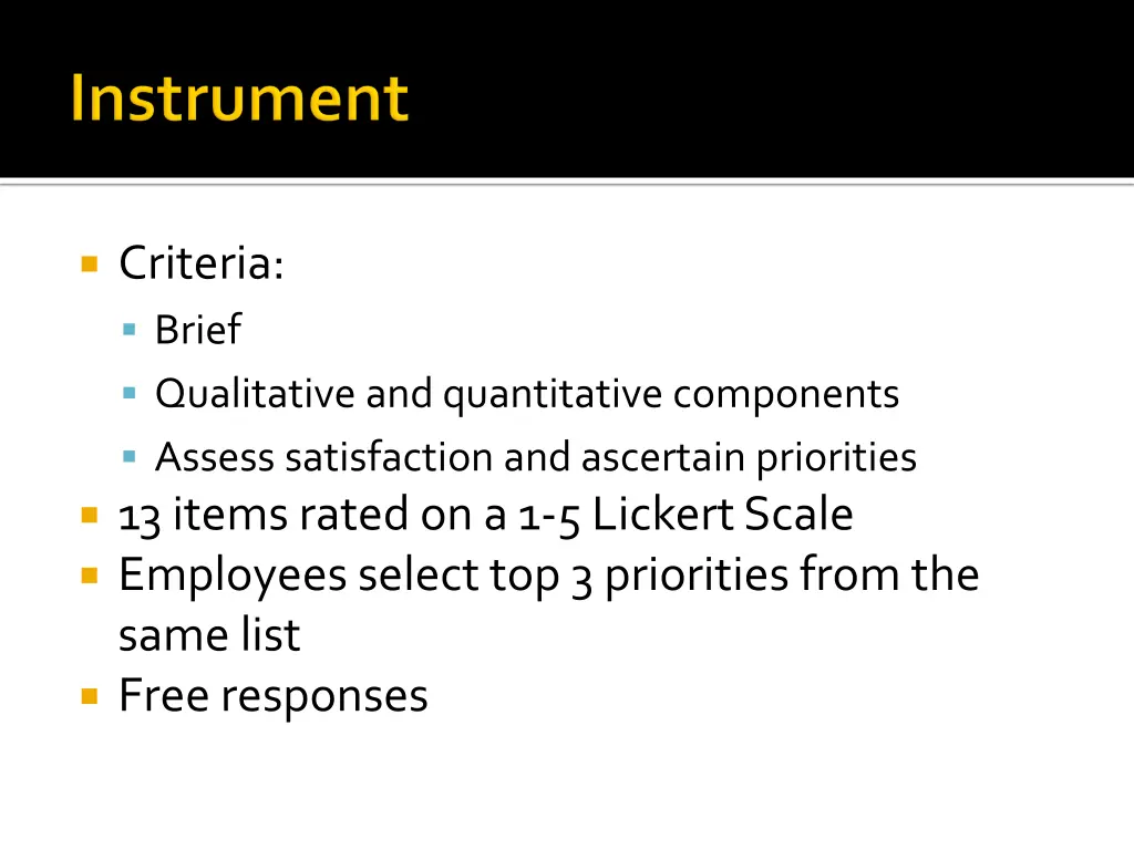 criteria brief qualitative and quantitative