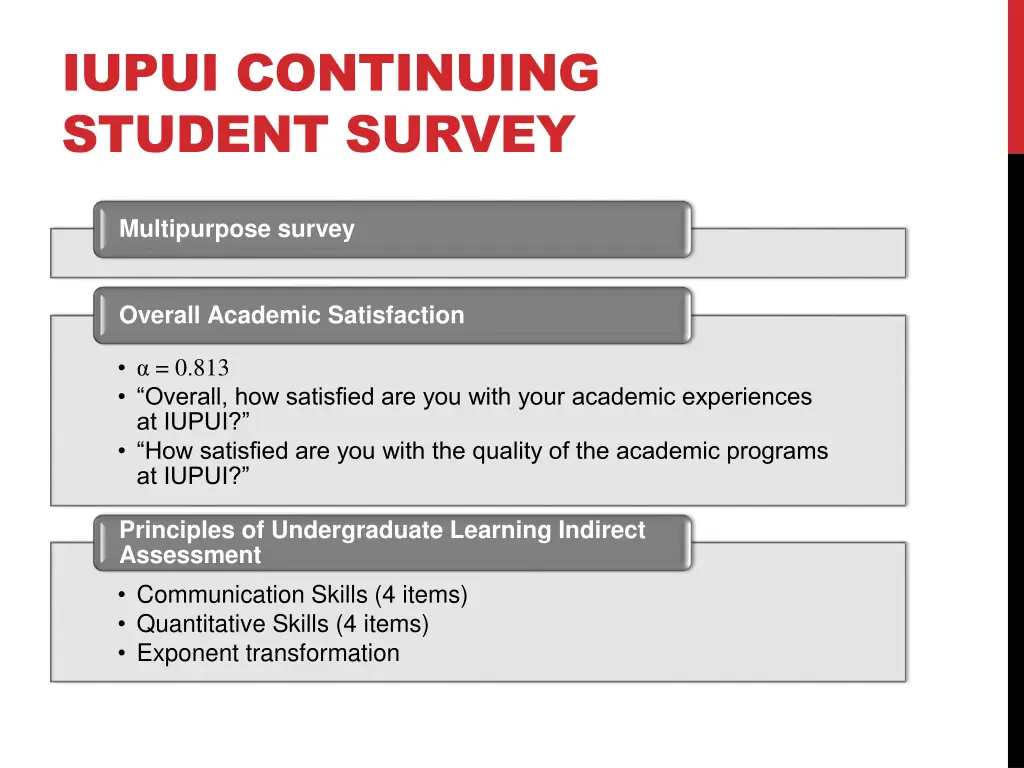 iupui continuing student survey