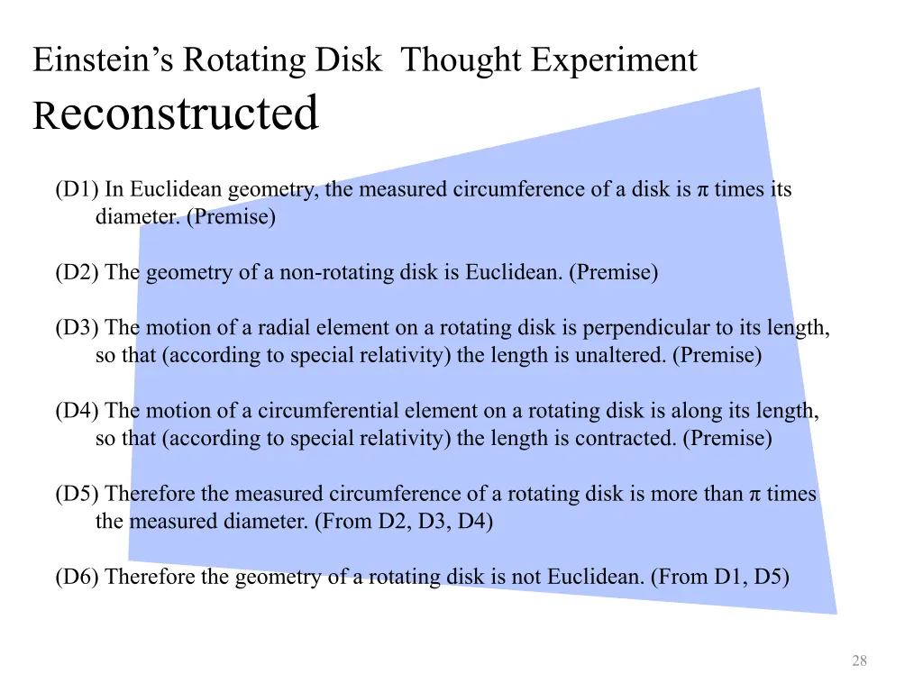 einstein s rotating disk thought experiment