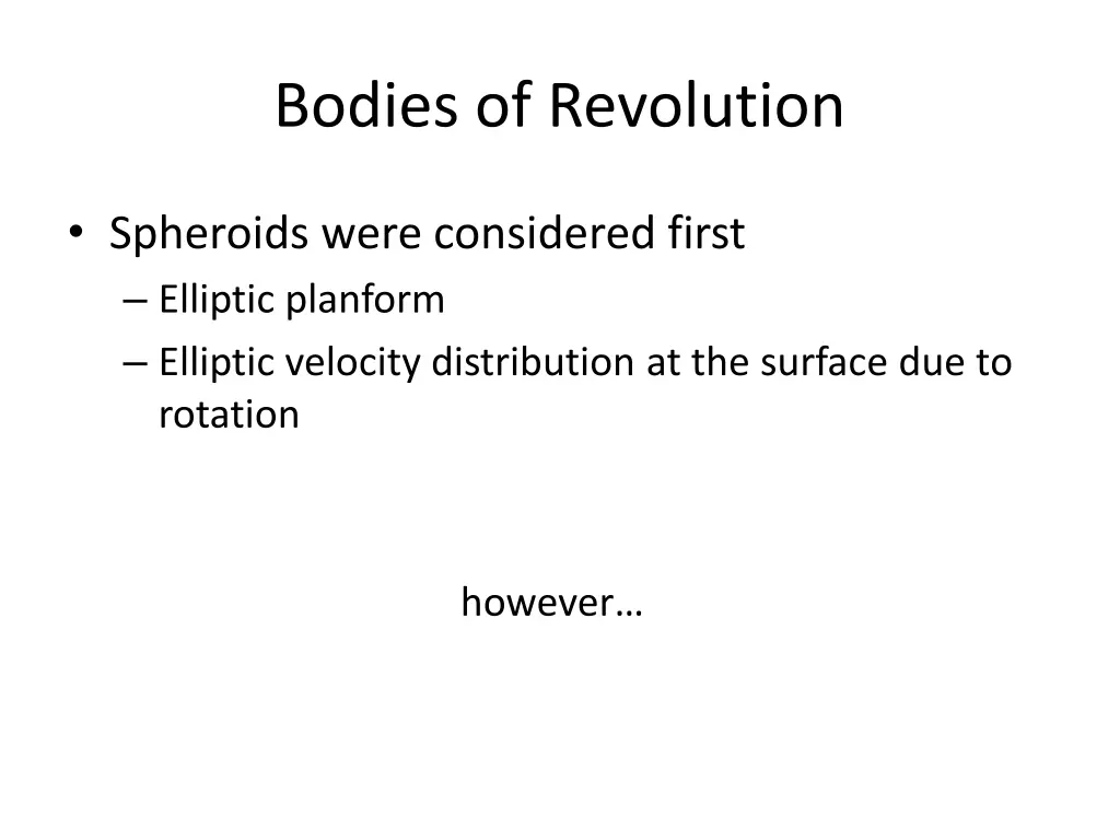 bodies of revolution