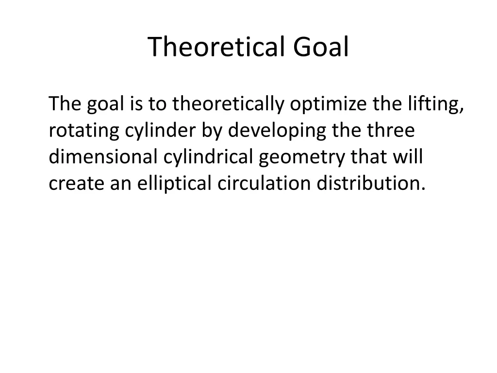 theoretical goal