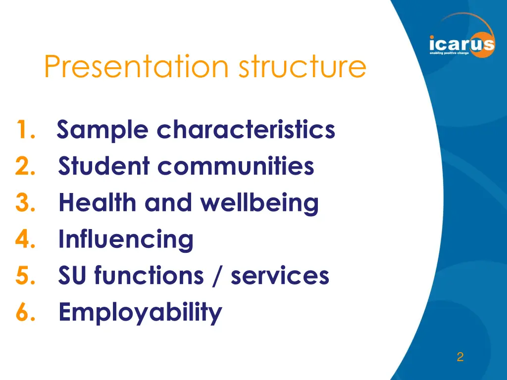 presentation structure