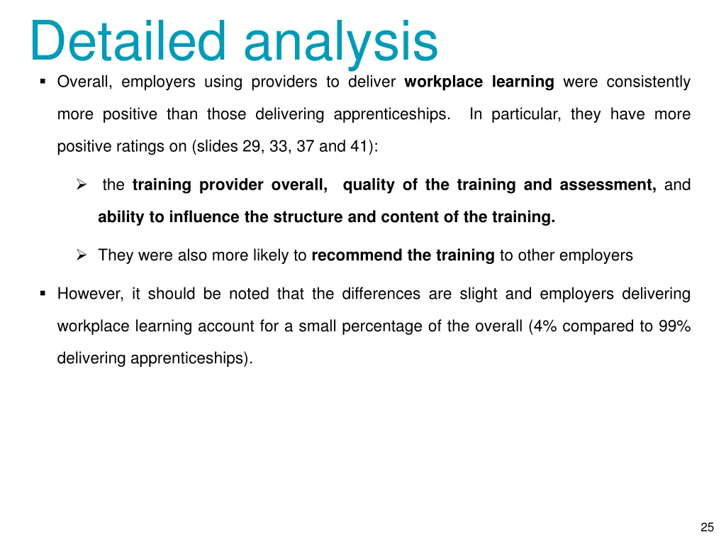 detailed analysis overall employers using