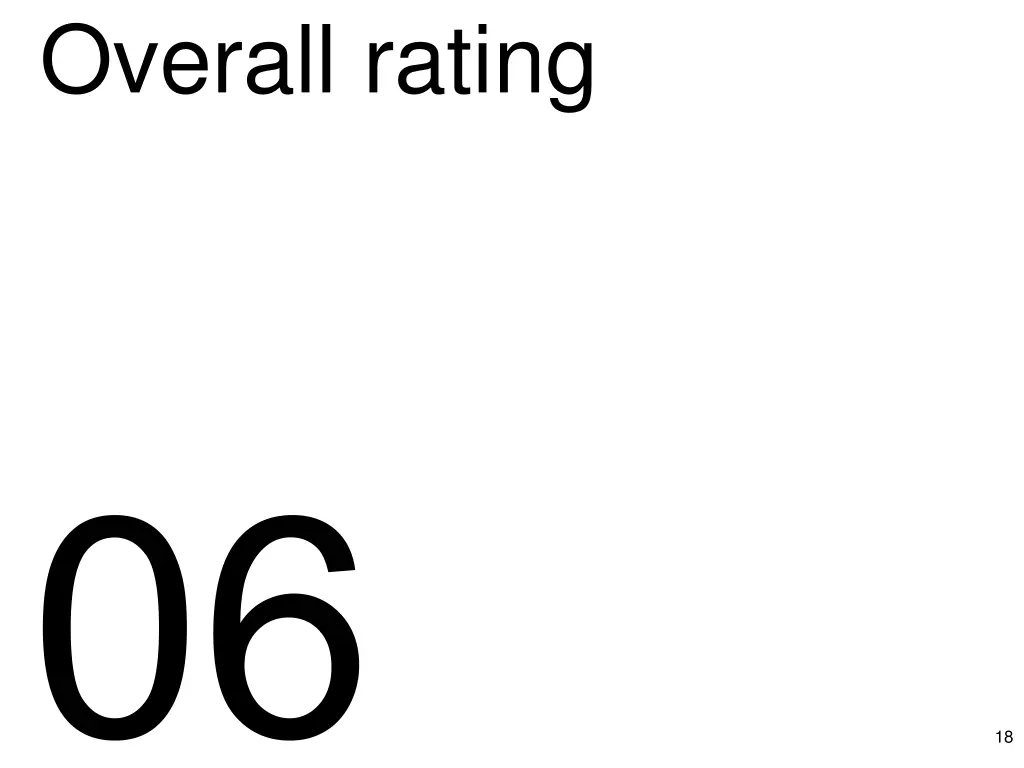 overall rating