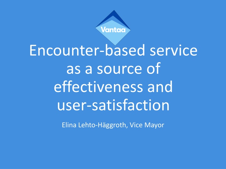 encounter based service as a source