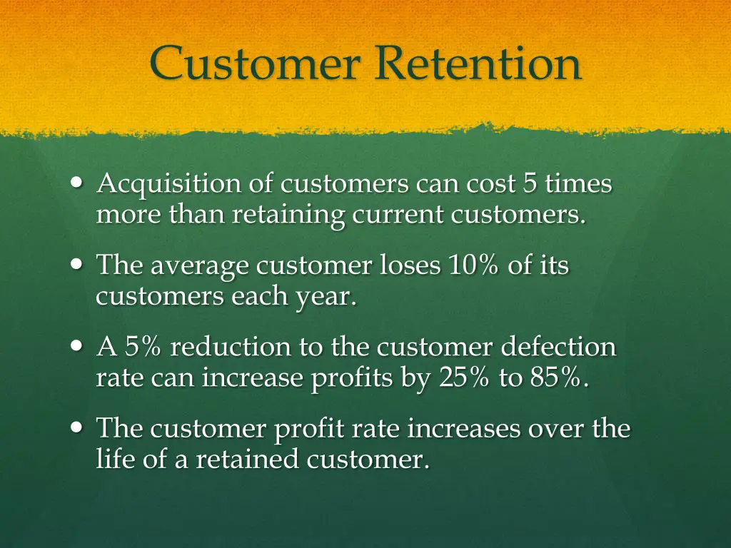 customer retention