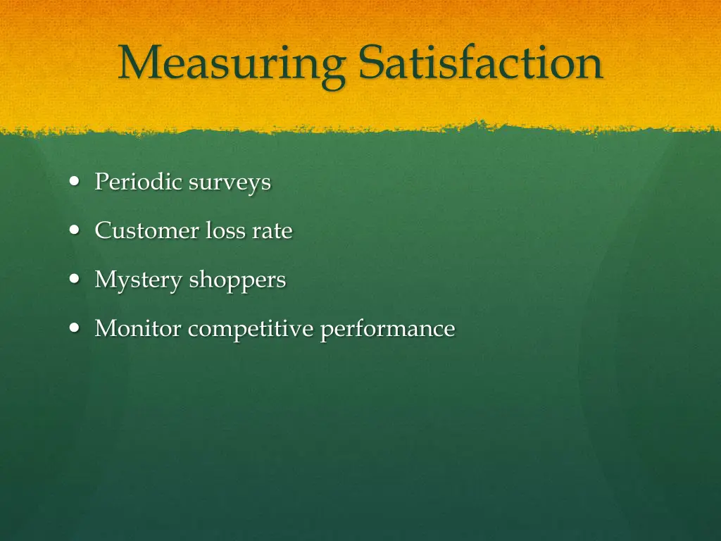 measuring satisfaction