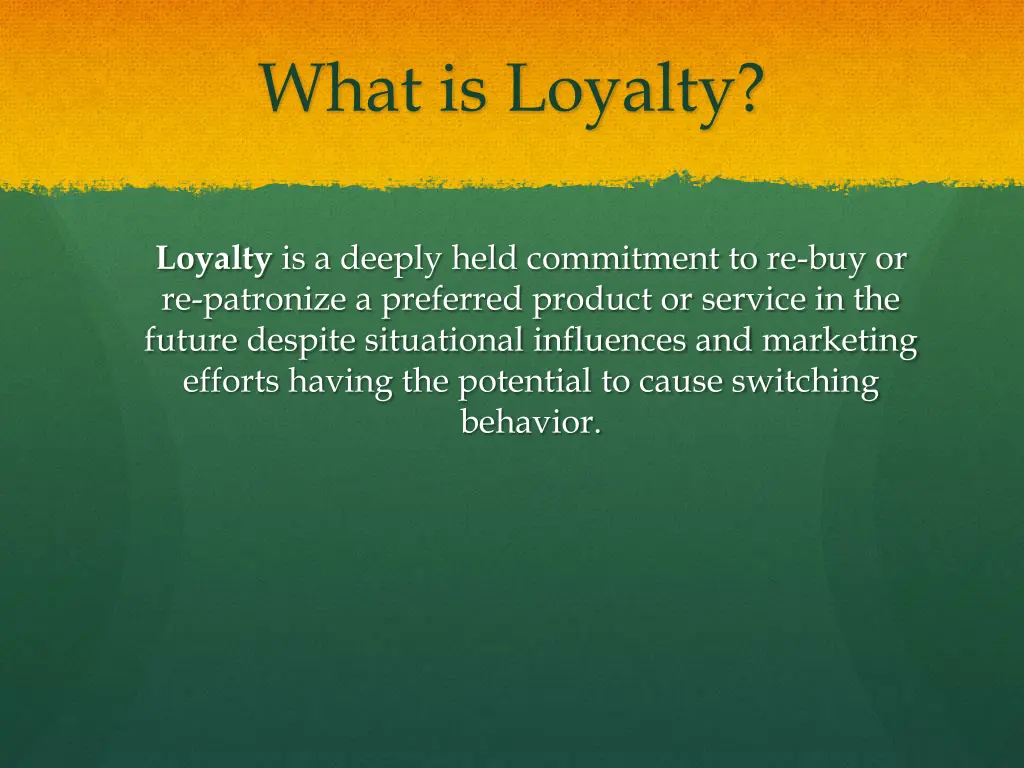 what is loyalty