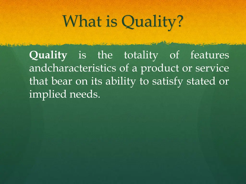 what is quality