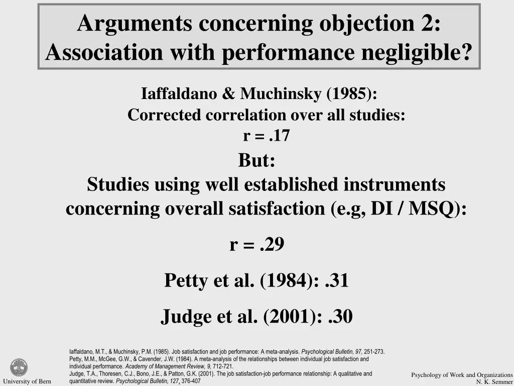 arguments concerning objection 2 association with