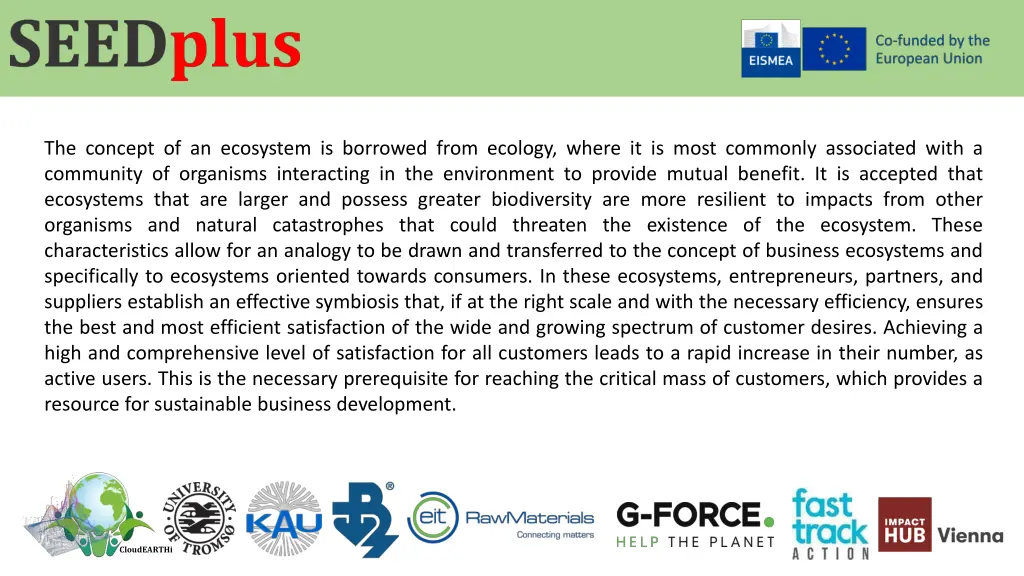 the concept of an ecosystem is borrowed from