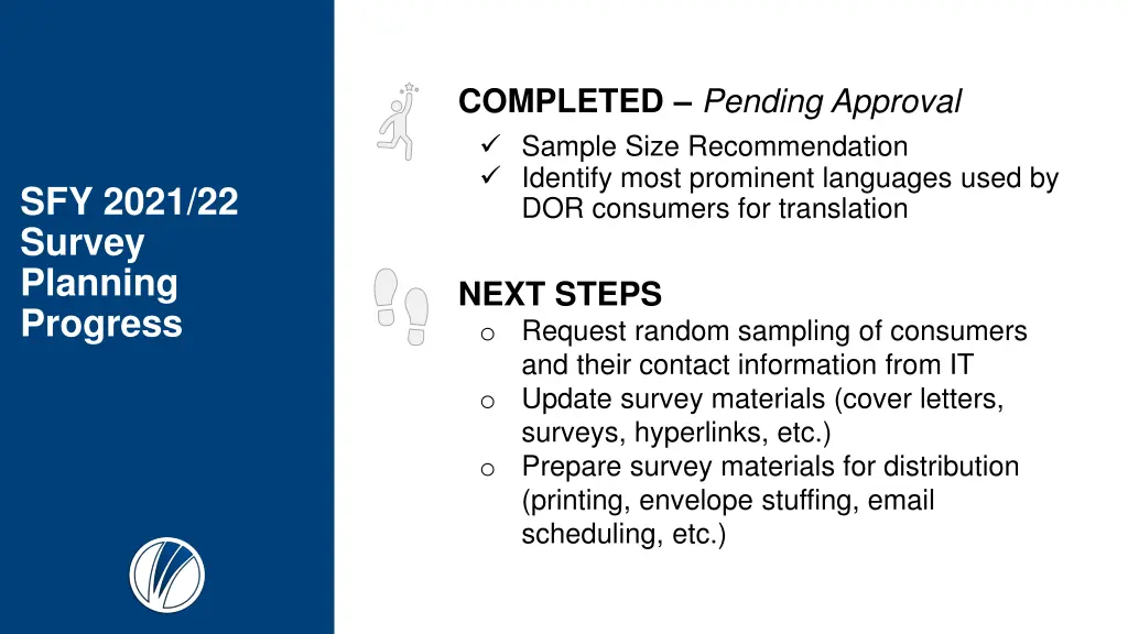 completed pending approval sample size