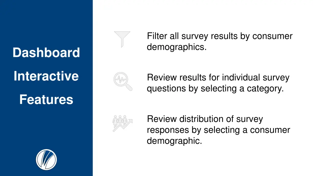 filter all survey results by consumer demographics