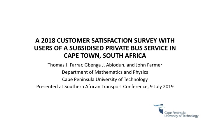 a 2018 customer satisfaction survey with users