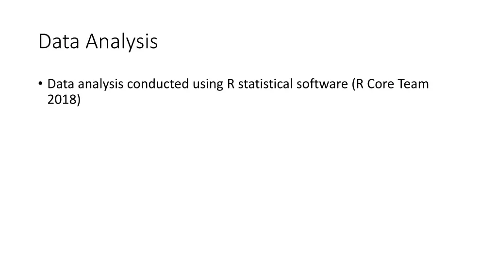 data analysis