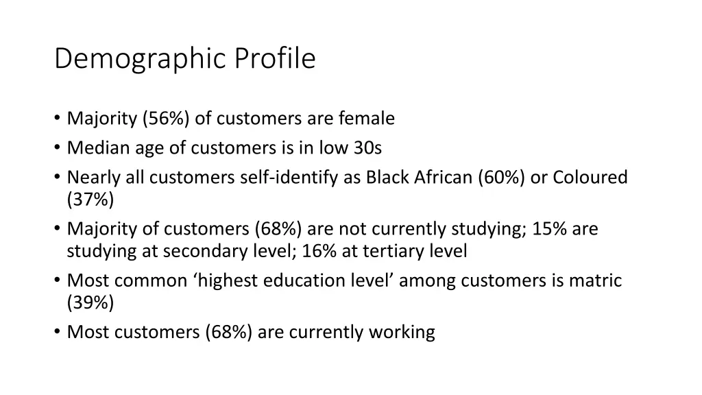 demographic profile