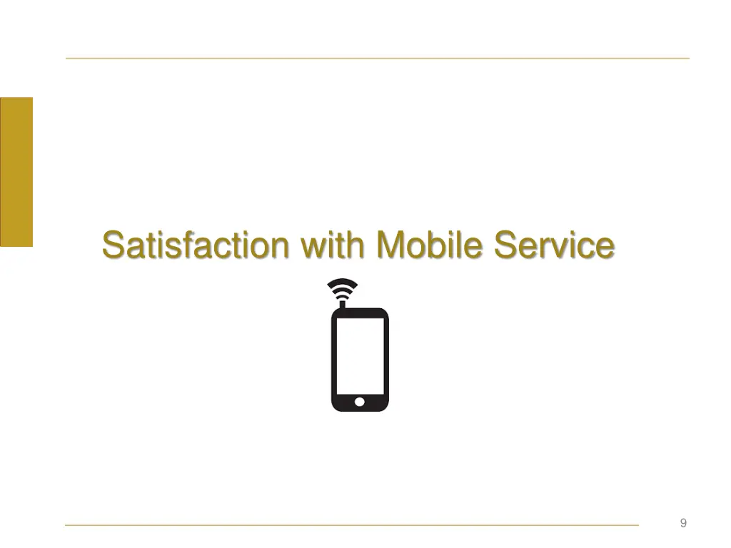 satisfaction with mobile service