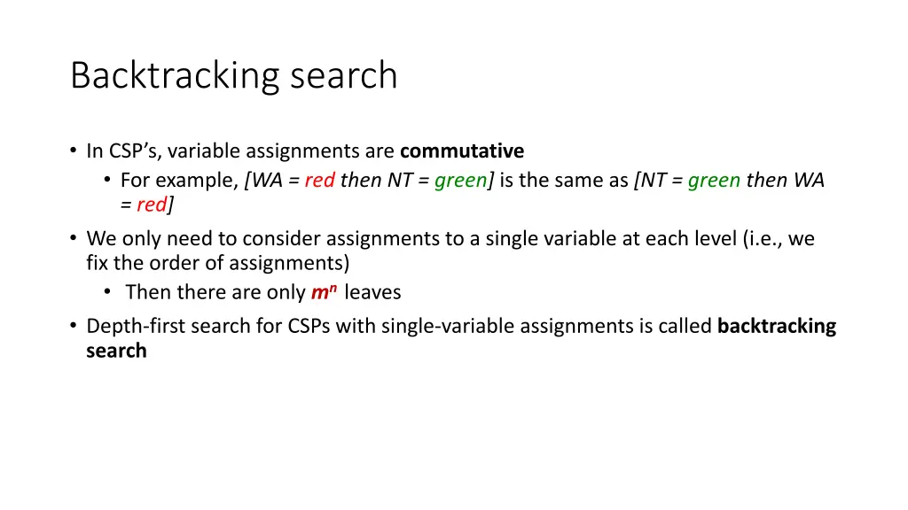 backtracking search 1