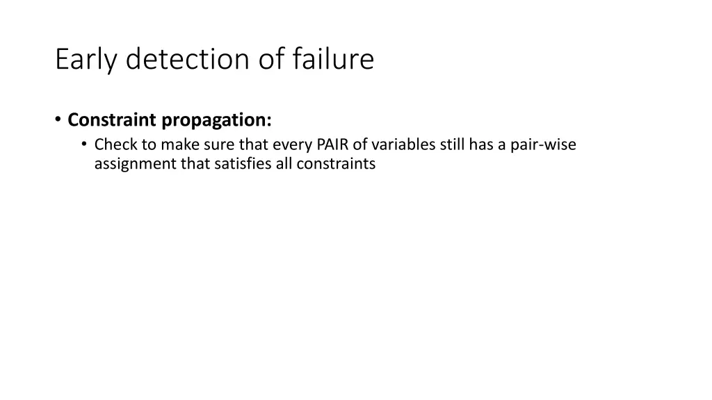 early detection of failure 3