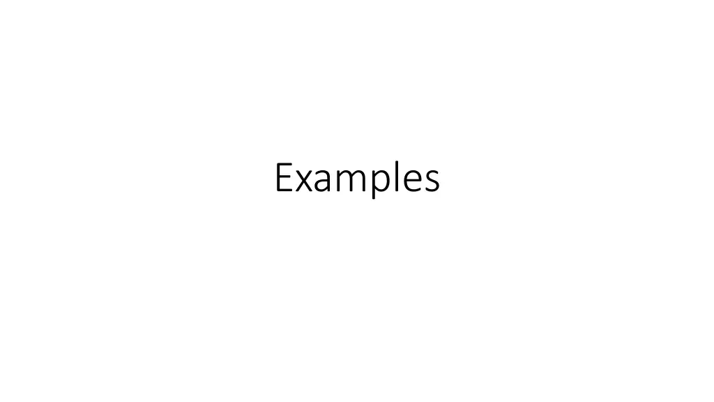 examples