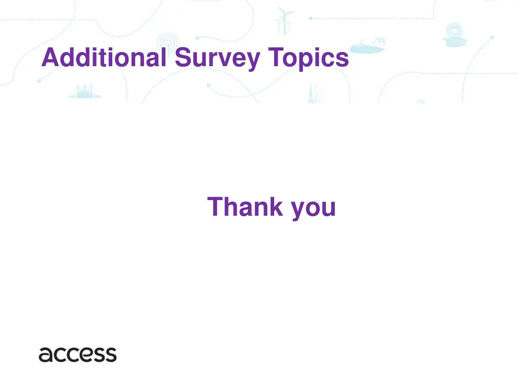 additional survey topics