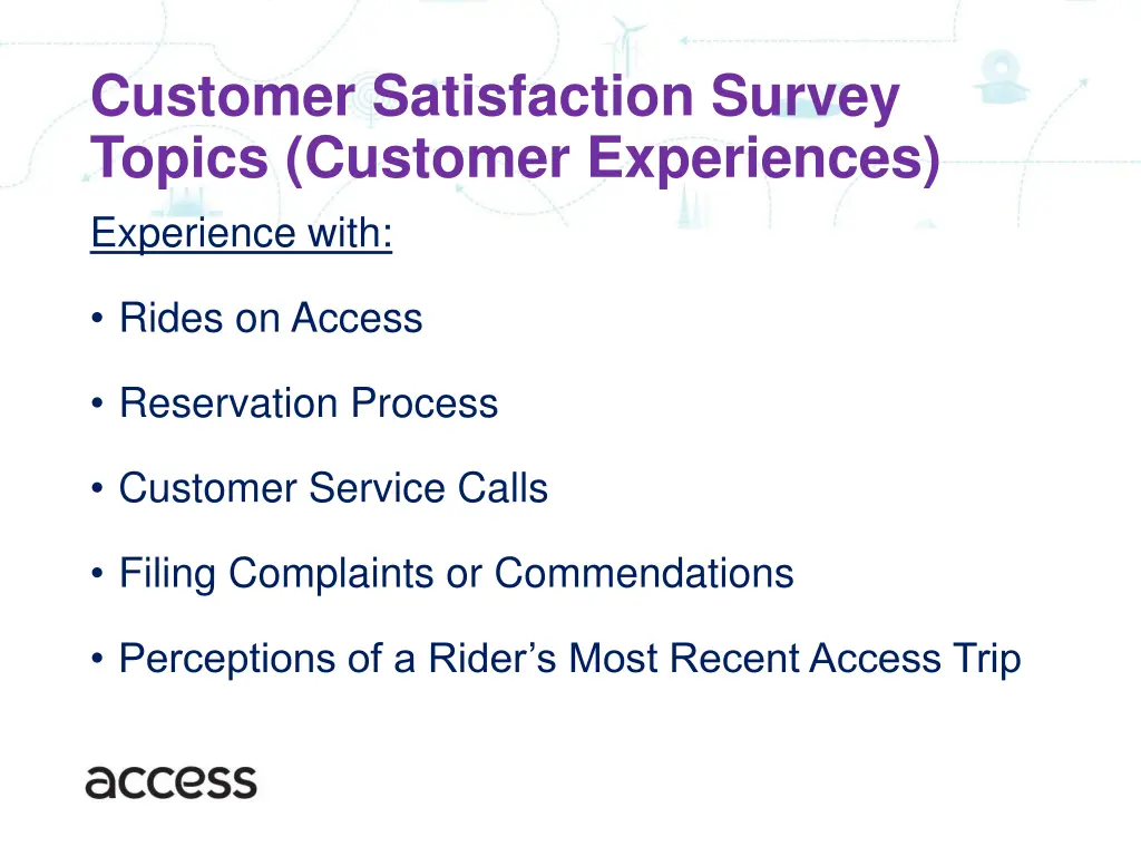 customer satisfaction survey topics customer