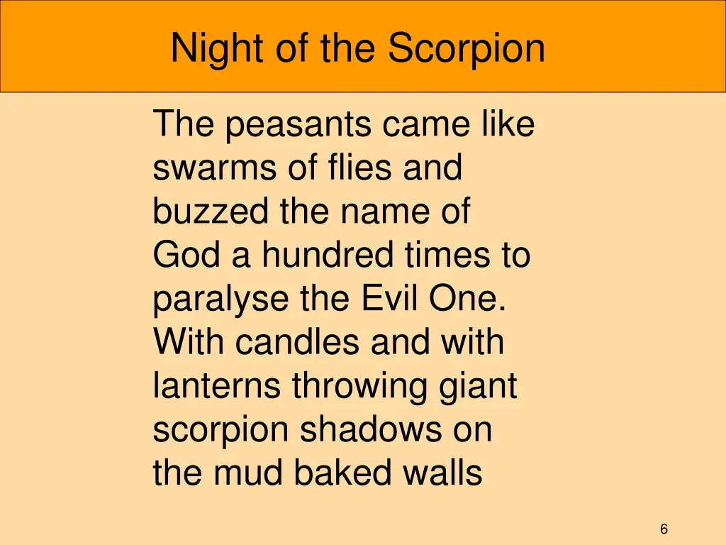 night of the scorpion 1