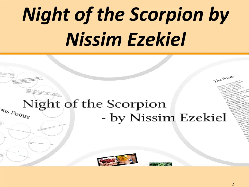 night of the scorpion by nissim ezekiel 1