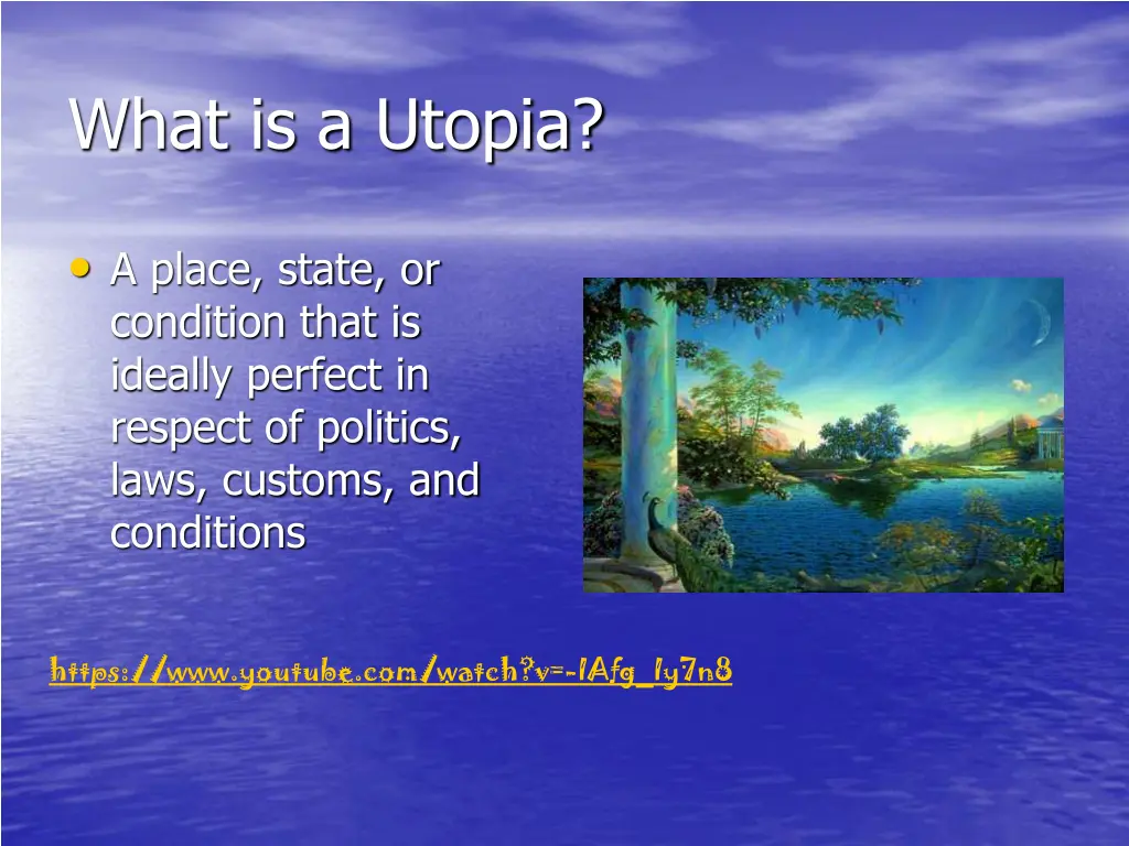 what is a utopia