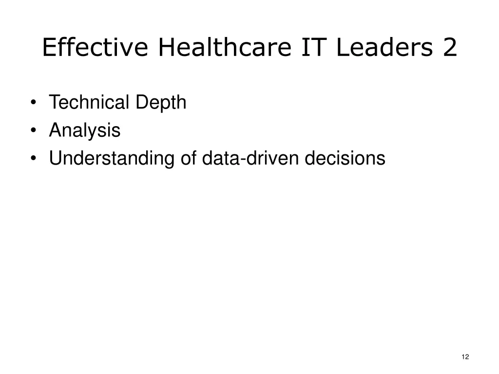 effective healthcare it leaders 2