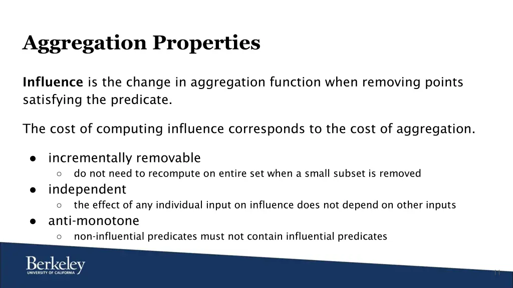 aggregation properties