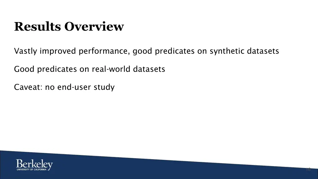 results overview