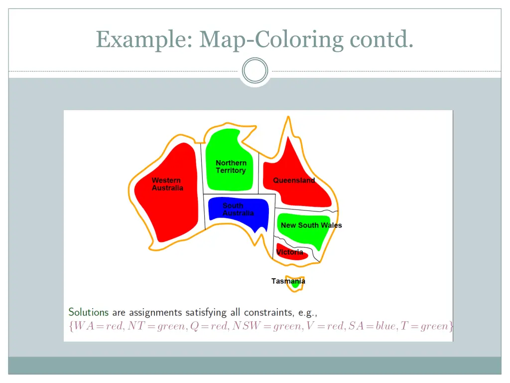 example map coloring contd