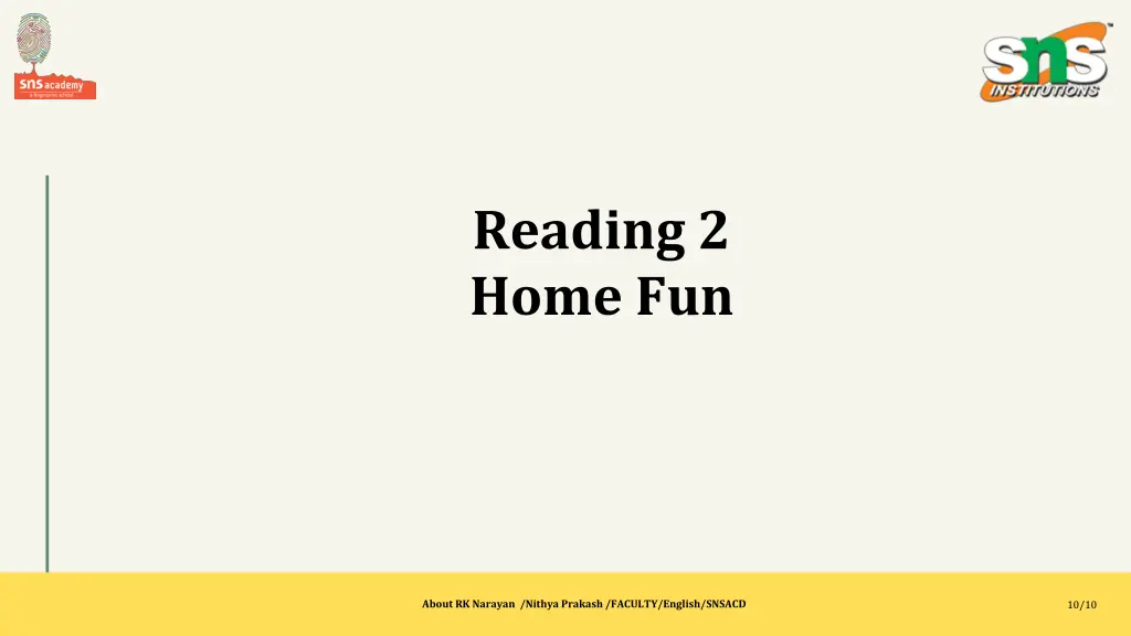 reading 2 home fun