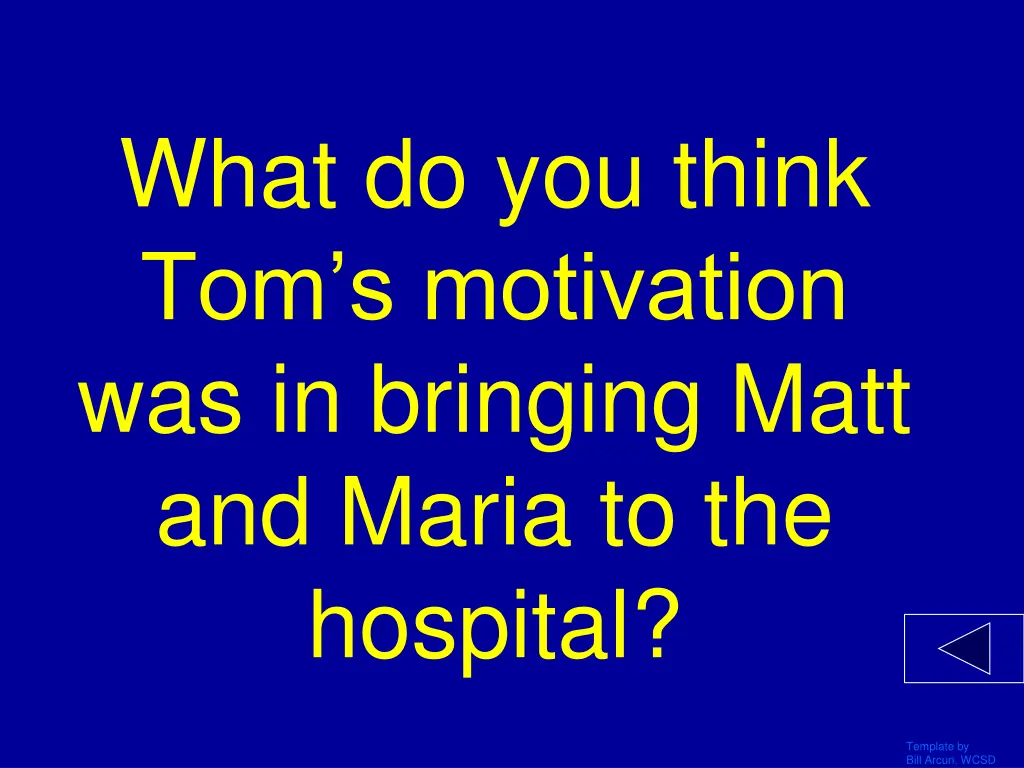 what do you think tom s motivation