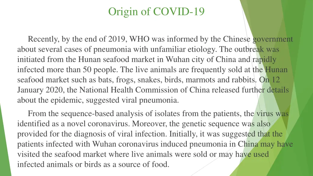 origin of covid 19