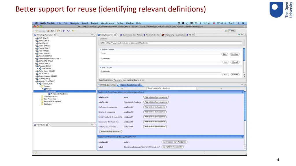 better support for reuse identifying relevant