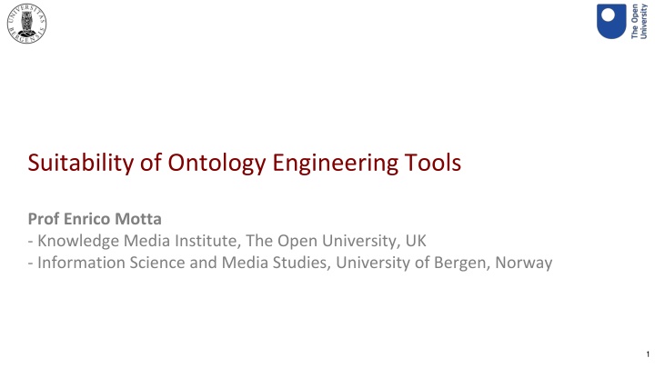 suitability of ontology engineering tools