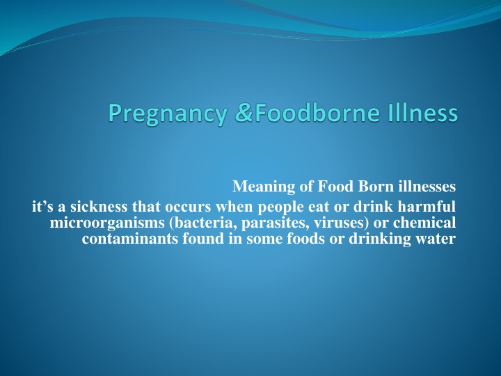 meaning of food born illnesses