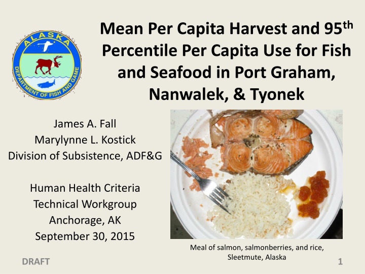 mean per capita harvest and 95 th percentile