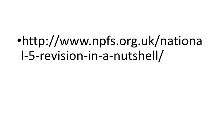 http www npfs org uk nationa l 5 revision